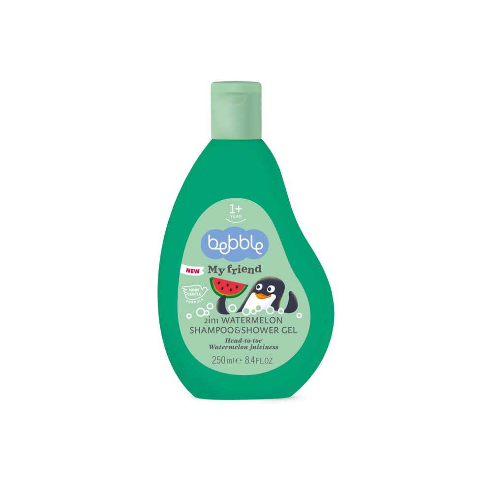 Bebble 2 in 1 watermelon shampoo and shower gel 250 ml