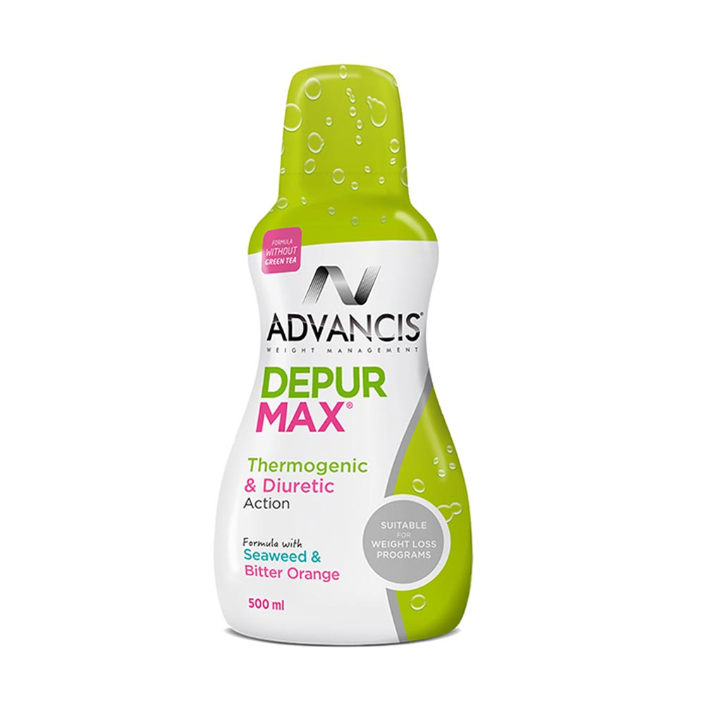 Advancis Depur max, thermogenic and diuretic action with seaweed and bitter orange 500 ml bottle.