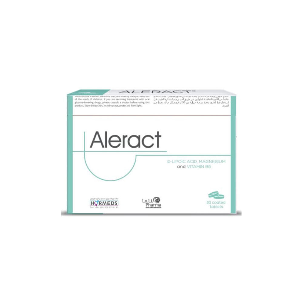 Aleract Tablets - Magnesium, Vitamin B6 & α-Lipoic Acid | 30 Tablets