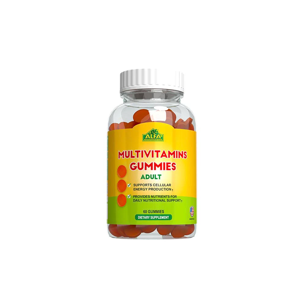 Alfa Multivitamis gummies for adults, 100 gummies jar