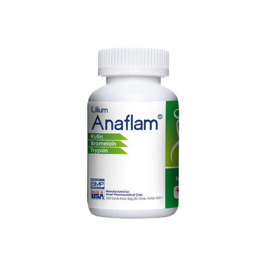 Anaflam supplement with Rutin Bromelain and Trypin.