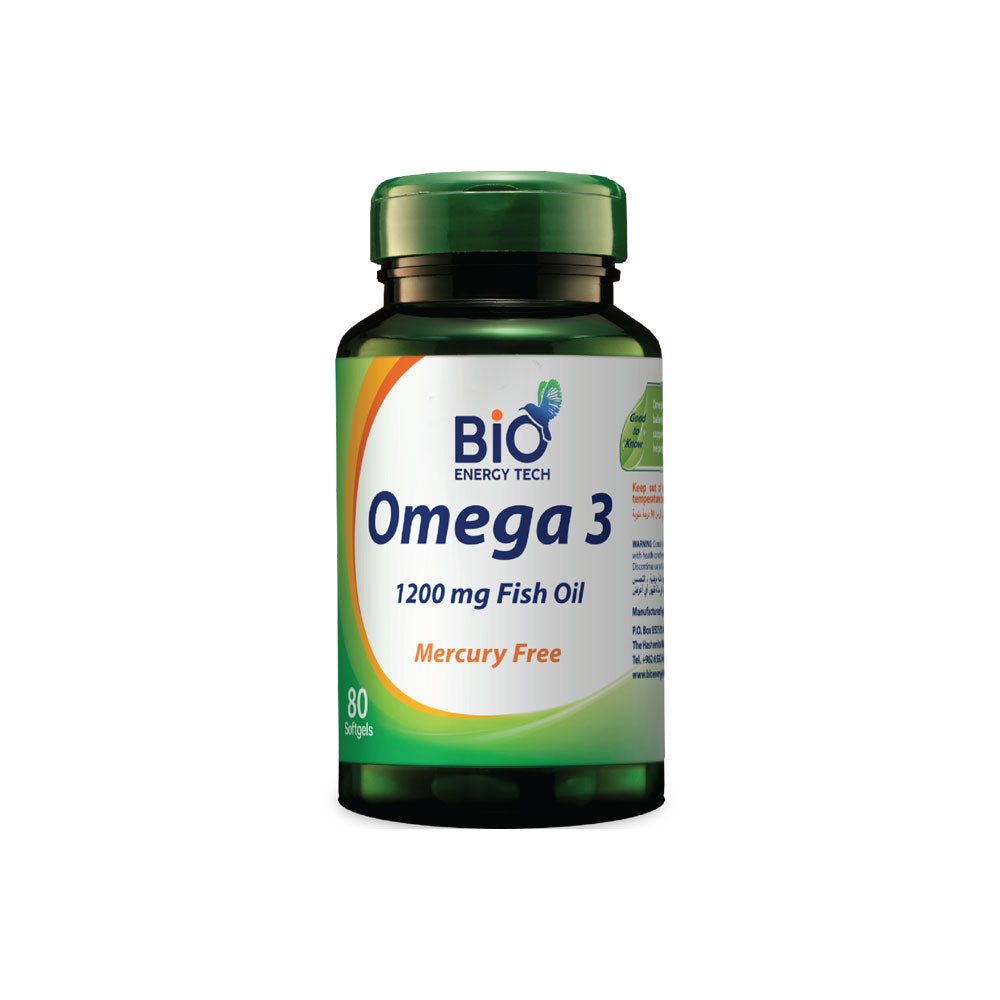 Bio Omega 3 | Mercury Free Fish Oil | 80 Softgels