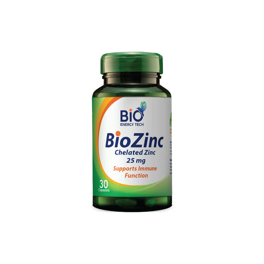 BioZinc | Chelated Zinc 25 mg 30 Capsules