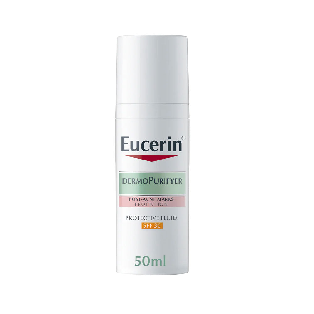 Eucerin DermoPurifyer Protective Fluid SPF 30 - Clinically Proven Anti-Blemish Solution for Acne-Prone Skin