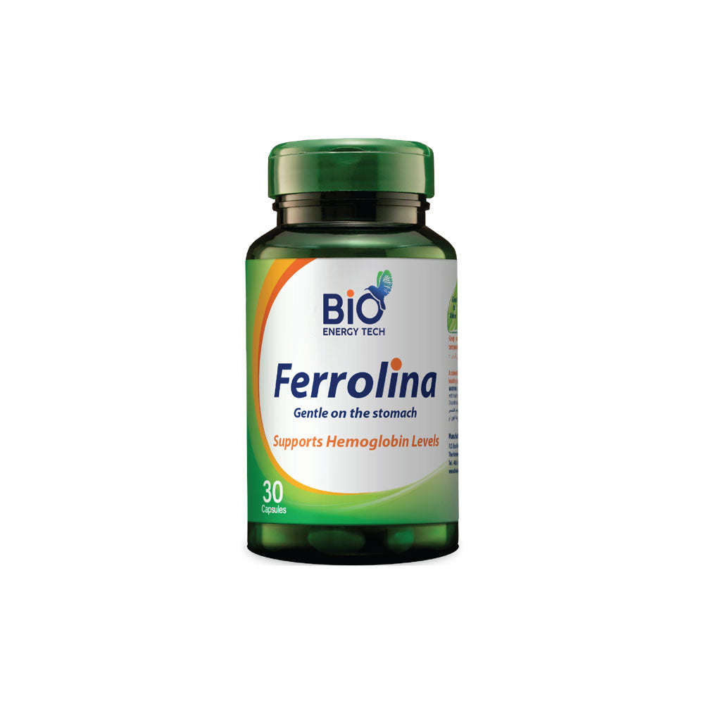 Bio Ferrolina | Iron and Spirulina 30 capsules