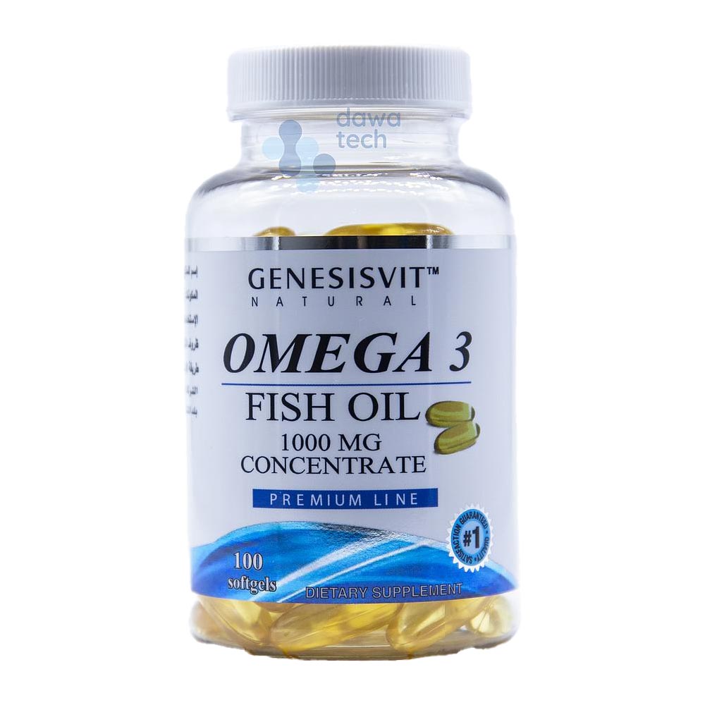 Genesisvit Omega 3 Fish Oil | 1000 mg | 100 Softgel