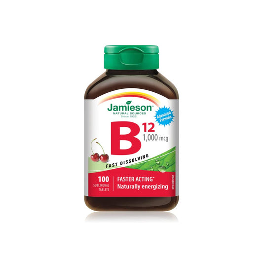 Jamieson Vitamin B12 | 1000 mcg sublingual | 100 Tab