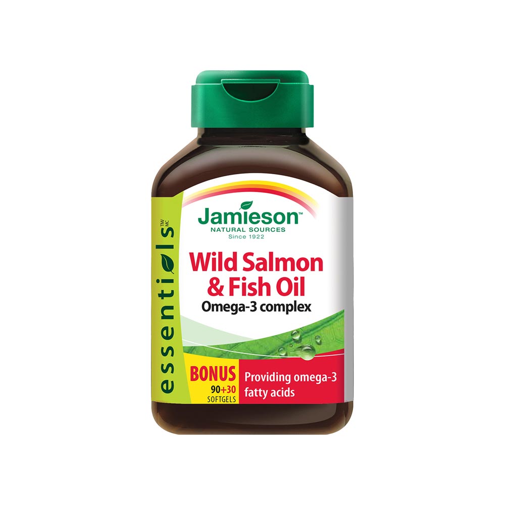 Jamieson Wild Salmon & Fish Oil | 120 Softgels