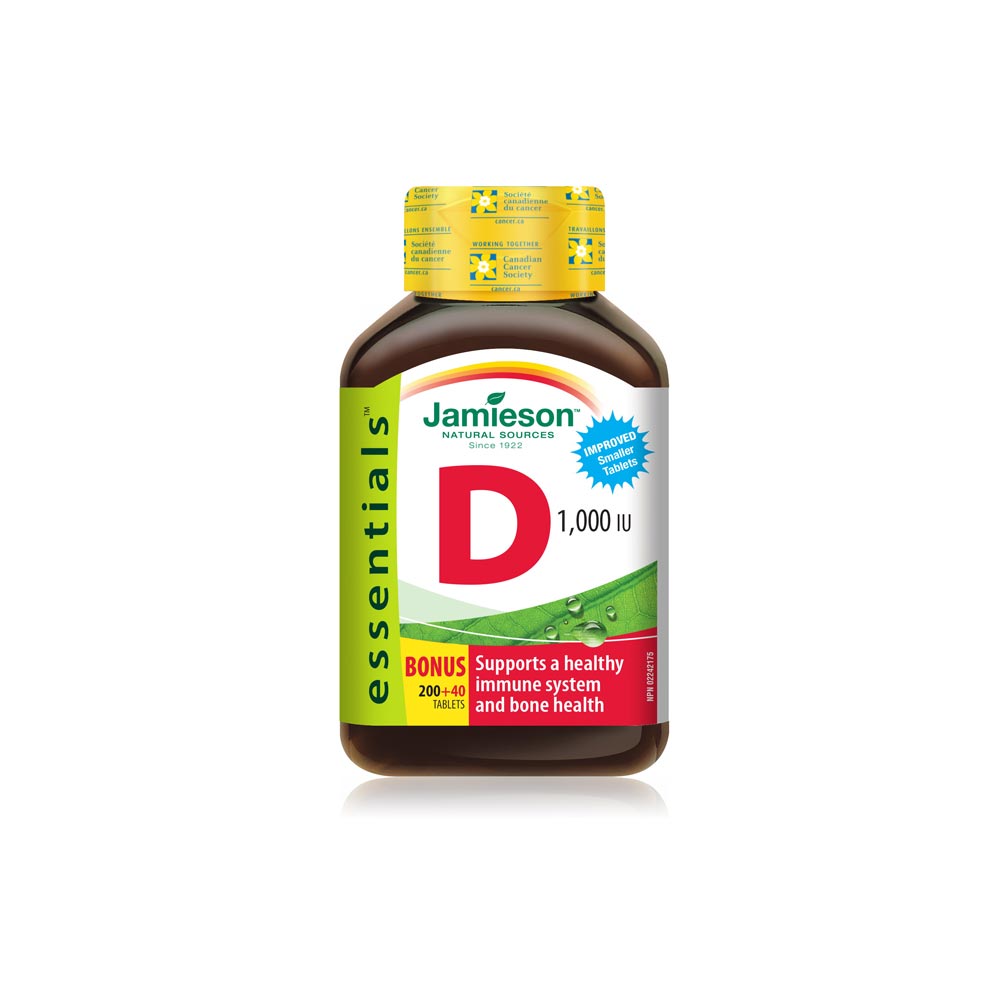 Jamieson Vitamin D3 1000 IU | 240 Tablets