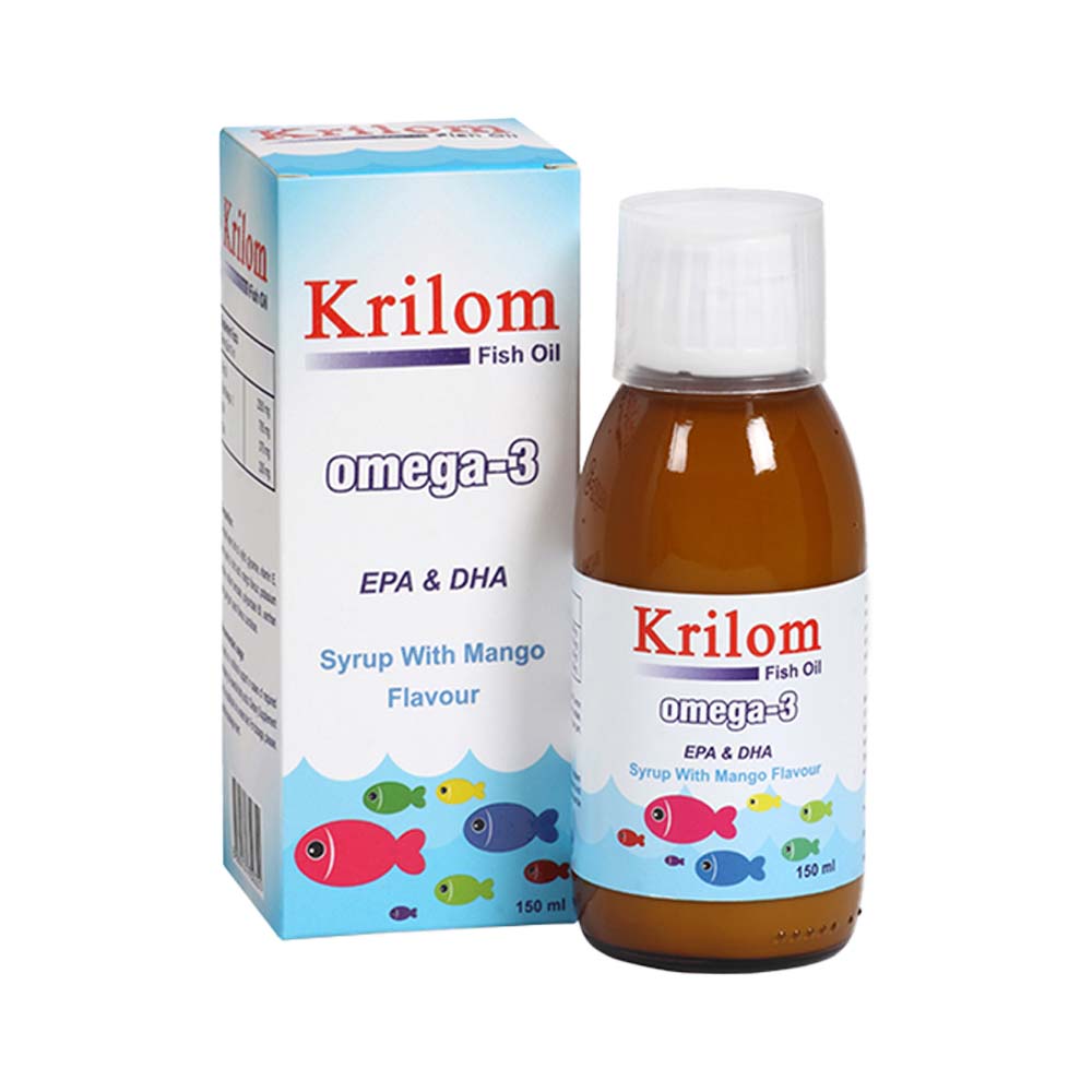 Krilom Omega-3 Syrup | Child Brain Support |150ml