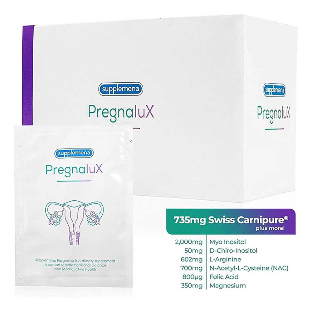 Supplemena Pregnalux sachets label