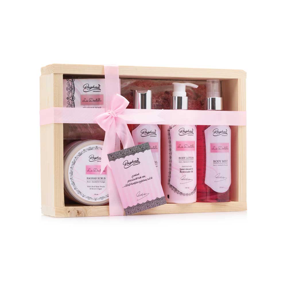 Raghad organics La Dentelle Bath Package