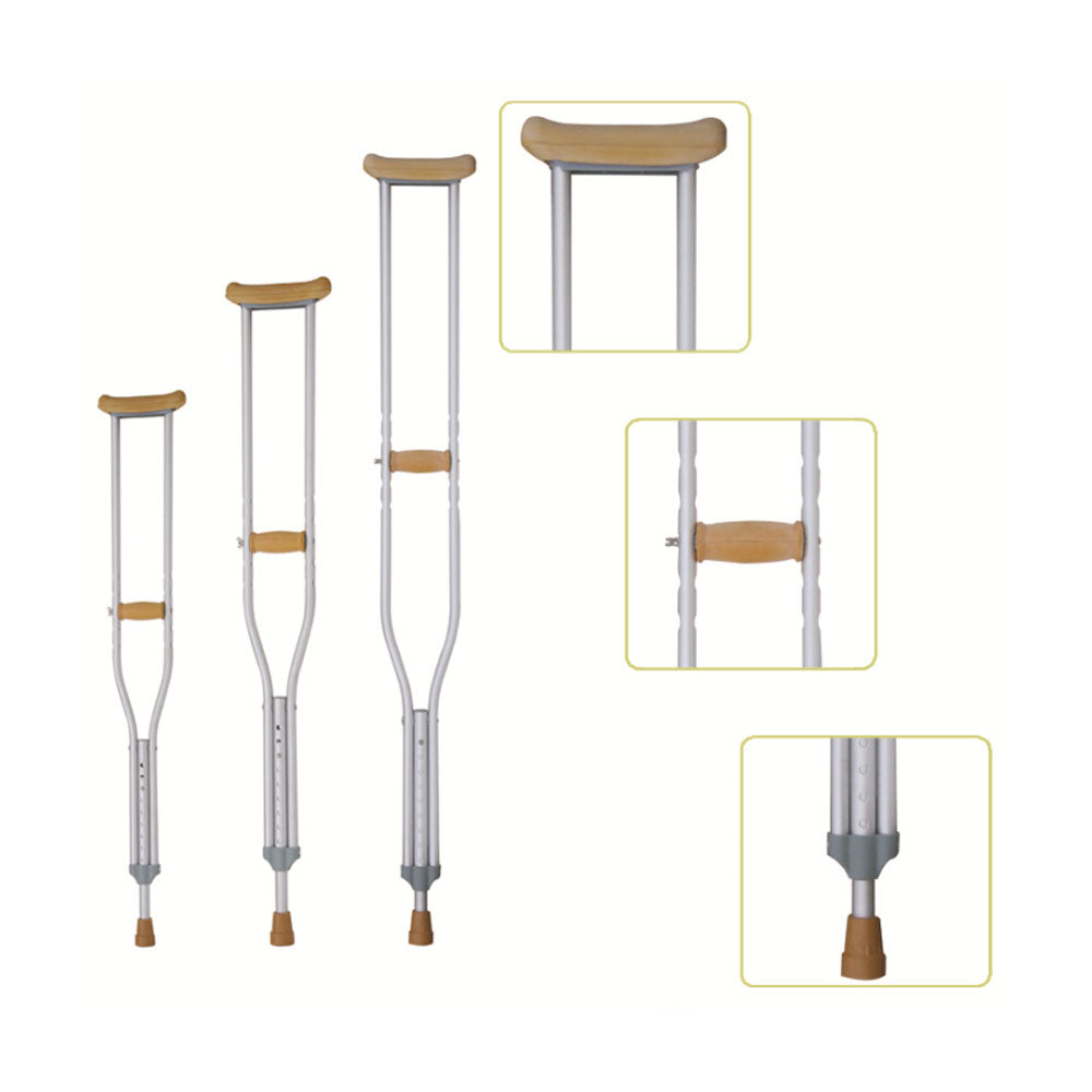 Underarm Crutches | Multiple sizes | 1 Pair